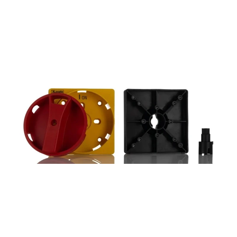 Lovato Electric Yellow, Red Rotary Handle, 65 mm, GA Series GAX61