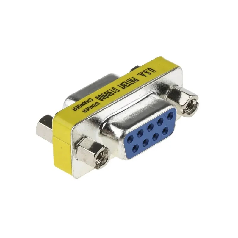 Phoenix Contact Female 9-Way D-Sub to Female 9-Way D-Sub Adapter Chromated Steel Housing Gold Plated Contacts 1688722