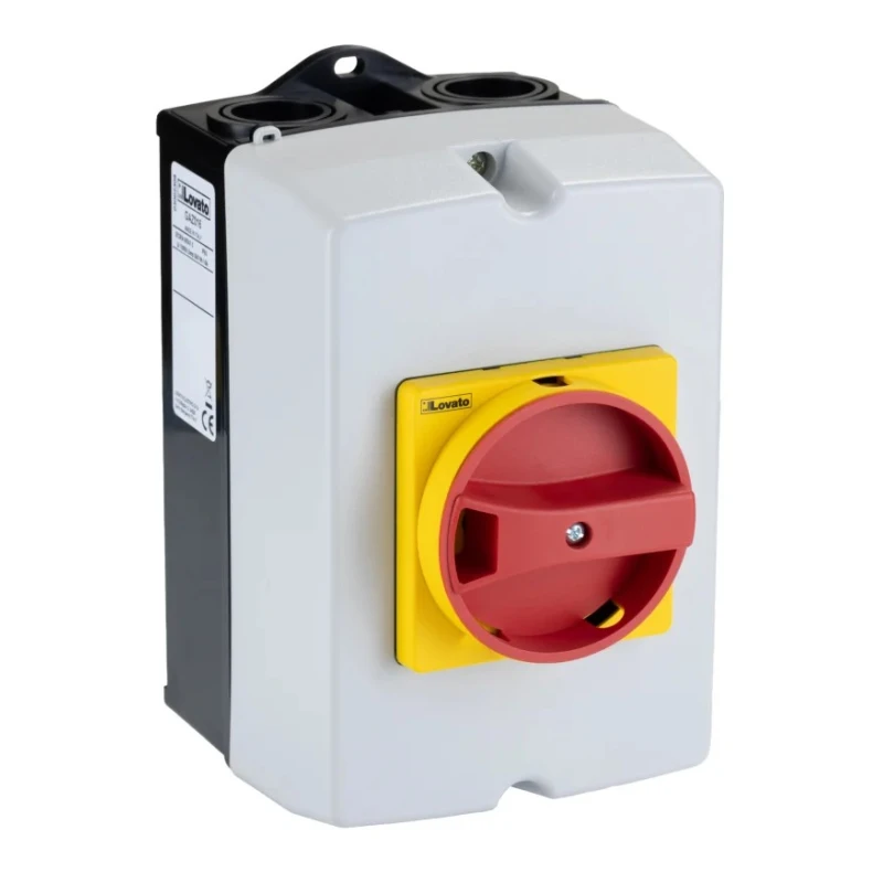 Lovato Electric 3-Pole Panel Isolator Switch IP65, 16A, 7.5 kW 