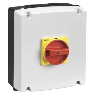 Lovato Electric 3-Pole Panel Isolator Switch IP65, 80A, 45 kW, Screw Terminal, Panel Mount 