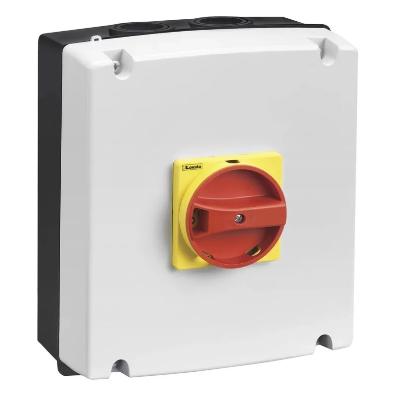 Lovato Electric 3-Pole Panel Isolator Switch IP65, 80A, 45 kW, Screw Terminal, Panel Mount 