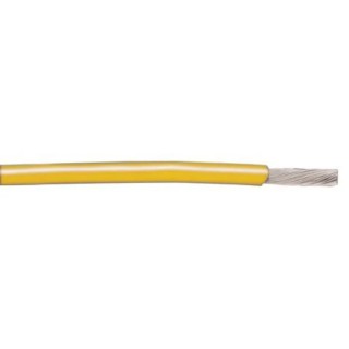 Alpha Wire Hookup Wire PVC Series Yellow, 24 AWG, 19/0.13 mm Core Strands, 305 m Length, Polyvinyl Chloride 1854/19 YL001