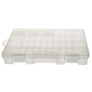 RS PRO Adjustable Compartments 21 Cell Polypropylene Compartment Box 44.45 mm x 276.23 mm x 184.14 mm 435-0258