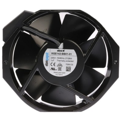 ebm-papst W2E142 Series AC Ball Bearing Axial Fan 230V AC 25W 330 m³/h 120 mA IP22 150x172x38 mm 