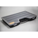 RS PRO Adjustable Compartments 17 Cell Transparent Black Polypropylene Compartment Box 60mm x 510mm x 330mm 435-0191