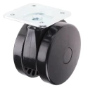 RS PRO Swivel Castor with 75 kg Capacity, 80 mm Polyurethane Wheel, Ball Bearing Hub, Overall Height 101mm 435-1324