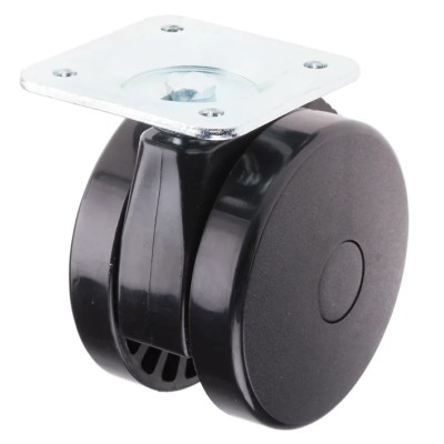 RS PRO Swivel Castor with 75 kg Capacity, 80 mm Polyurethane Wheel, Ball Bearing Hub, Overall Height 101mm 435-1324