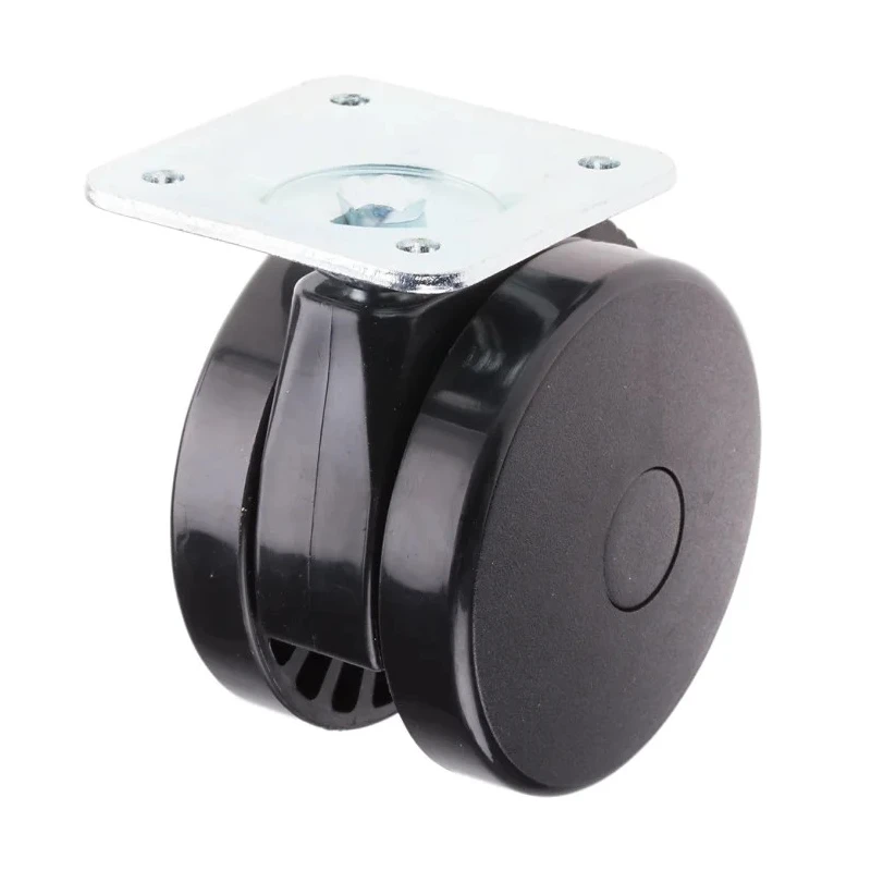 RS PRO Swivel Castor with 75 kg Capacity, 80 mm Polyurethane Wheel, Ball Bearing Hub, Overall Height 101mm 435-1324