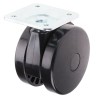 RS PRO Swivel Castor with 75 kg Capacity, 80 mm Polyurethane Wheel, Ball Bearing Hub, Overall Height 101mm 435-1324