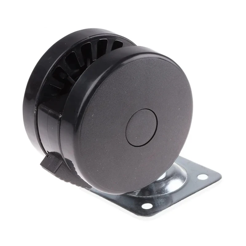 RS PRO Swivel Castor with 75 kg Capacity, 80 mm Polyurethane Wheel, Ball Bearing Hub, Overall Height 101mm 435-1324