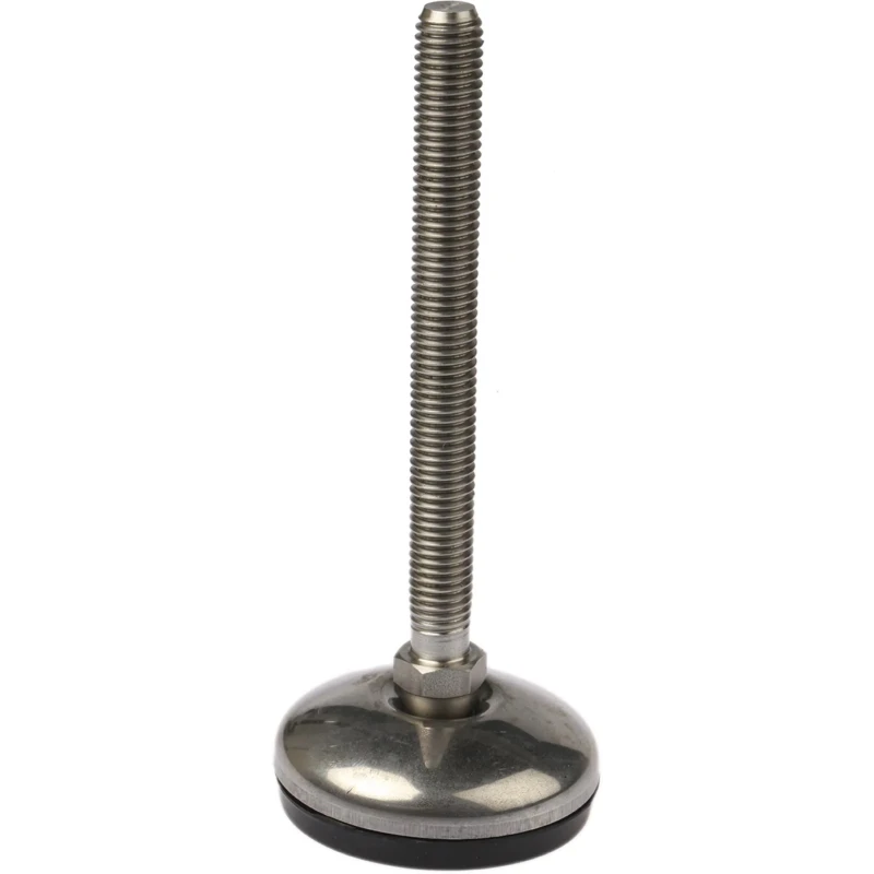 Nu-Tech Engineering M10 50 mm Diameter Stainless Steel Adjustable Foot With 350 kg Static Load Capacity and 3.5 ° A105/003