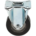 LAG Fixed Castor, 450 kg Load Capacity, 200 mm Rubber Wheel, Galvanised Steel Frame, Ball Bearing Hub 16696