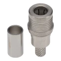 Radiall QMA Series Coaxial Connector Cable Male QMA 50 Ω Straight Body Crimp R123075000W