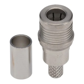 Radiall QMA Series Coaxial Connector Cable Male QMA 50 Ω Straight Body Crimp R123075000W
