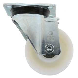 LAG Swivel Castor with 700 kg Load Capacity, 125 mm Polyamide Wheel, Galvanised Steel Frame 17862