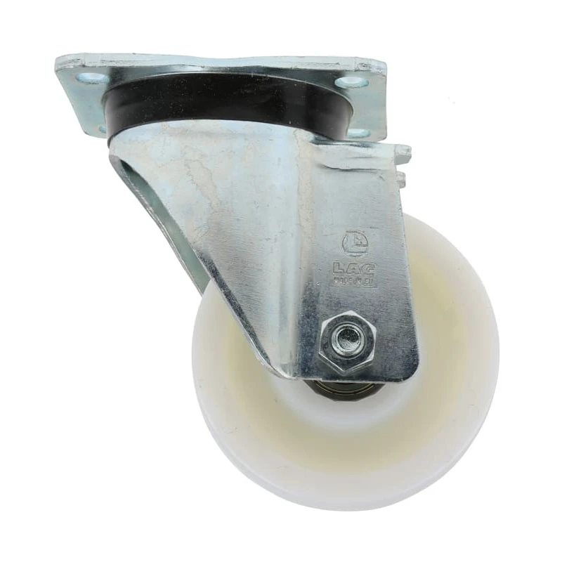 LAG Swivel Castor with 700 kg Load Capacity, 125 mm Polyamide Wheel, Galvanised Steel Frame 17862