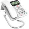 BT Decor 2600 Corded White Telephone with LCD Display, Handsfree Calling, Call Blocker O83154