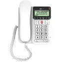 BT Decor 2600 Corded White Telephone with LCD Display, Handsfree Calling, Call Blocker O83154