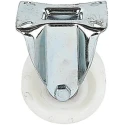 LAG Fixed Castor, 700 kg Load Capacity, 125 mm Polyamide Wheel, Galvanised Steel Frame, Ball Bearing Hub 17937