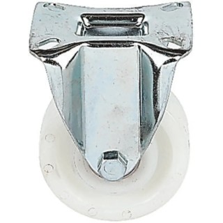 LAG Fixed Castor, 700 kg Load Capacity, 125 mm Polyamide Wheel, Galvanised Steel Frame, Ball Bearing Hub 17937