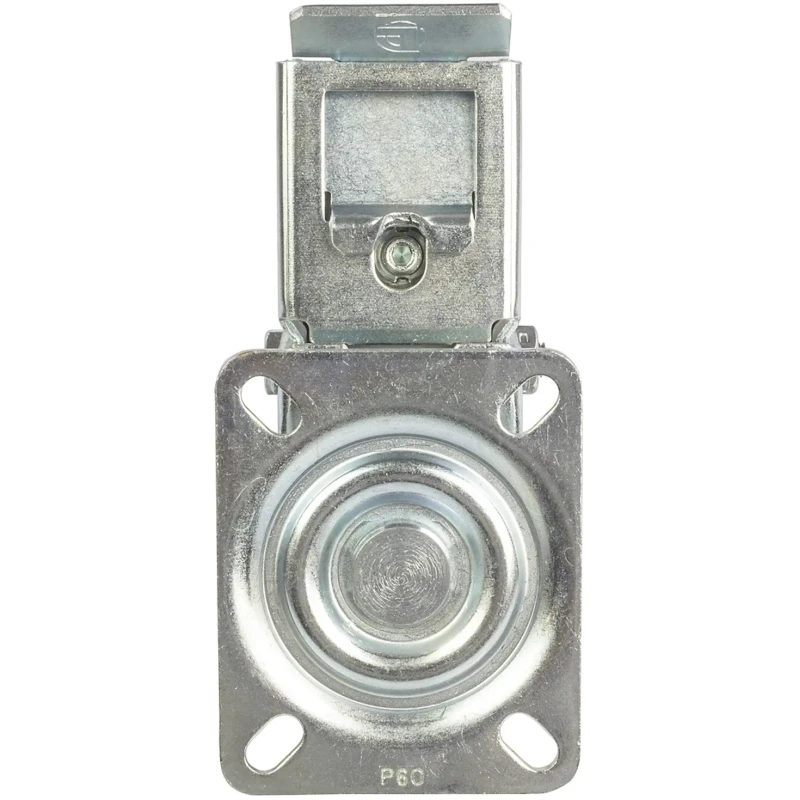 LAG Braked Swivel Castor, 200 kg Load Capacity, 100 mm Polyurethane Wheel, Galvanised Steel Frame, Nylon Hub 19878 FR