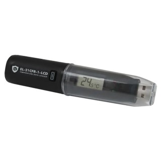 Lascar Temperature Data Logger USB Interface LCD Display ±0.5°C Accuracy IP67 EL-21CFR-1-LCD
