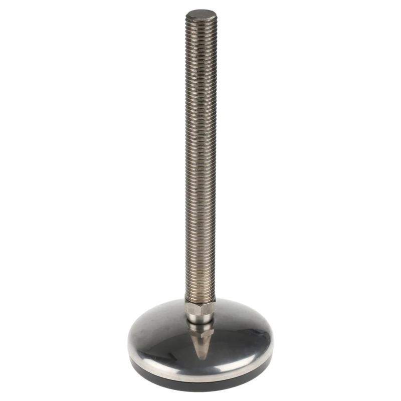 Nu-Tech Engineering M20 100 mm Diameter Stainless Steel Adjustable Foot 1000 kg Static Load Capacity 3.5 ° Tilt A105/034