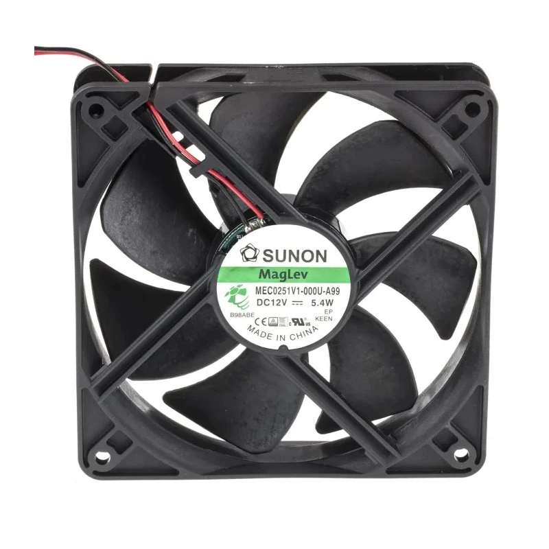 Sunon ME Series Axial Fan 12V DC 5.5W 451mA 183.8m³/h 120mm Square Frame MEC0251V1-000U-A99