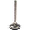 Nu-Tech Engineering Stainless Steel Adjustable Foot M12 Thread, 50 mm Base Diameter, 350 kg Static Load Capacity A105/006
