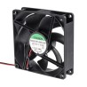 Sunon EE Series MagLev DC Axial Fan 12V DC 2W 87.5 m³/h Airflow 165 mA Max Ball Bearing IP0 92x92x25 mm EE92251B1-000U-A99