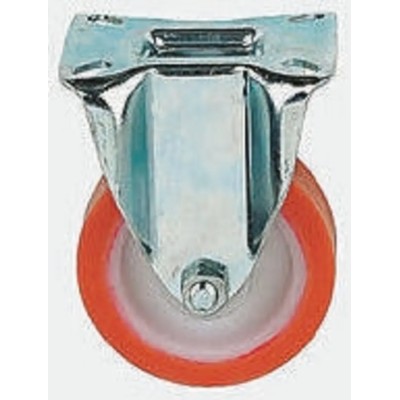 LAG Fixed Castor Wheel 150 mm Diameter Polyurethane Tyre Galvanised Steel Frame 400 kg Capacity Model 19966