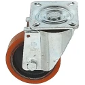 LAG Heavy Duty Swivel Castor with Polyurethane 150 mm Wheel Diameter, 700 kg Load Capacity, Galvanised Steel Frame 23867