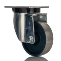 LAG Heavy Duty Swivel Castor with 450 kg Load Capacity, 100 mm Cast Iron Wheel, Galvanised Steel Frame 1070