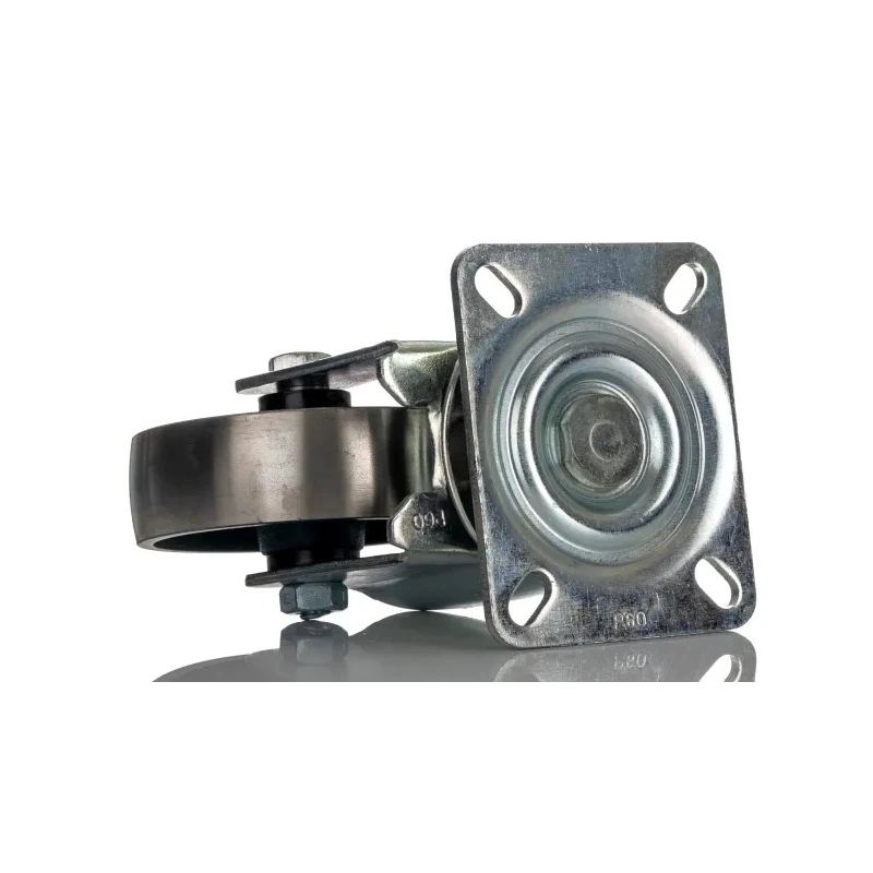 LAG Heavy Duty Swivel Castor with 450 kg Load Capacity, 100 mm Cast Iron Wheel, Galvanised Steel Frame 1070