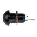 APEM IP Series Illuminated Miniature Push Button Switch, Latching, Panel Mount, 13.6 mm Cutout, SPST, Green LED IPR1SAD2LOG