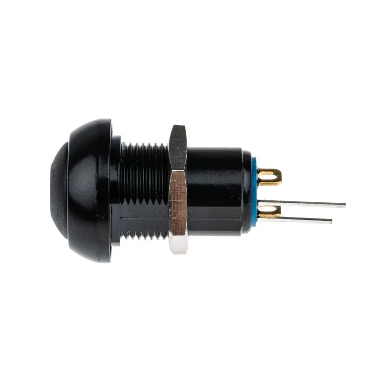 APEM IP Series Illuminated Miniature Push Button Switch, Latching, Panel Mount, 13.6 mm Cutout, SPST, Green LED IPR1SAD2LOG