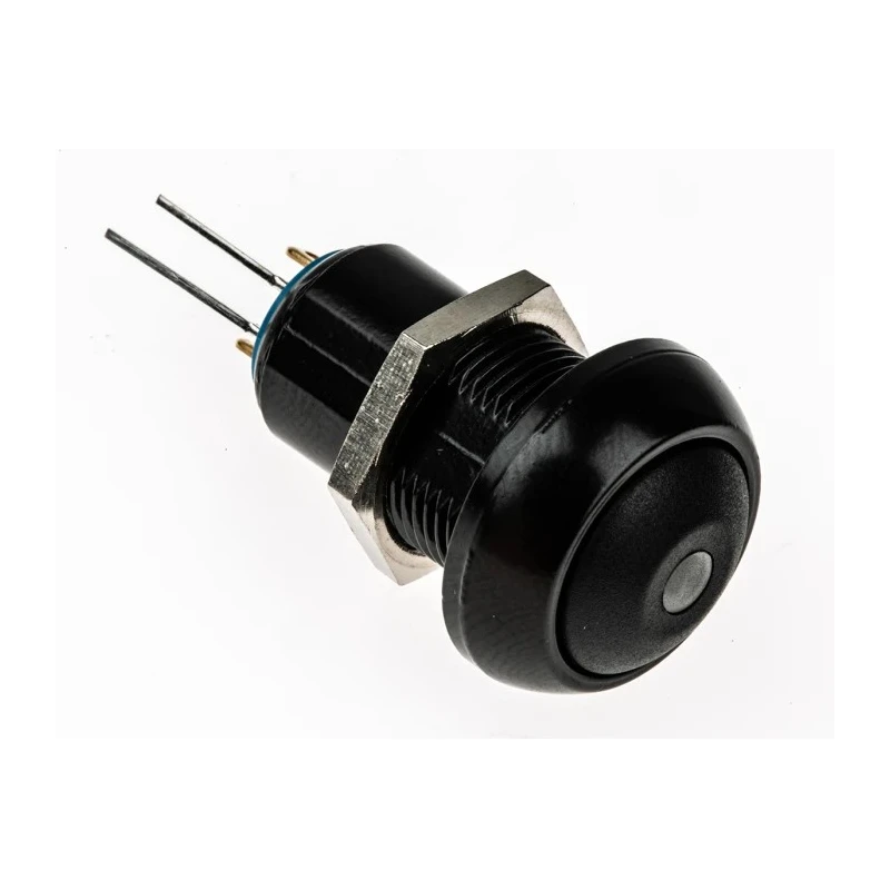 APEM IP Series Illuminated Miniature Push Button Switch, Latching, Panel Mount, 13.6 mm Cutout, SPST, Red LED IPR1SAD2LOS
