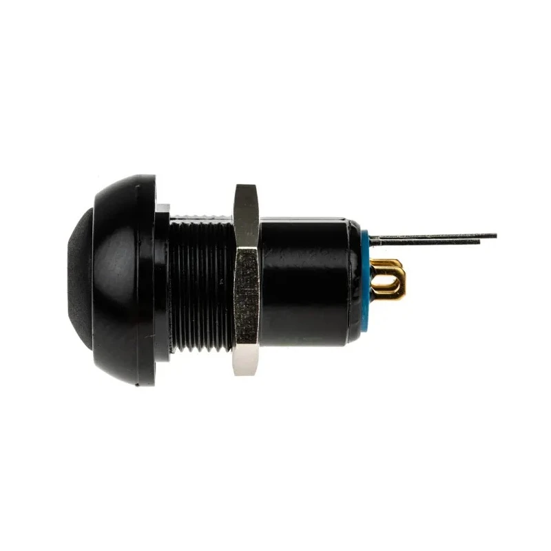 APEM IP Series Illuminated Miniature Push Button Switch, Latching, Panel Mount, 13.6 mm Cutout, SPST, Red LED IPR1SAD2LOS