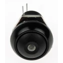 APEM IP Series Illuminated Miniature Push Button Switch, Latching, Panel Mount, 13.6 mm Cutout, SPST, Red LED IPR1SAD2LOS
