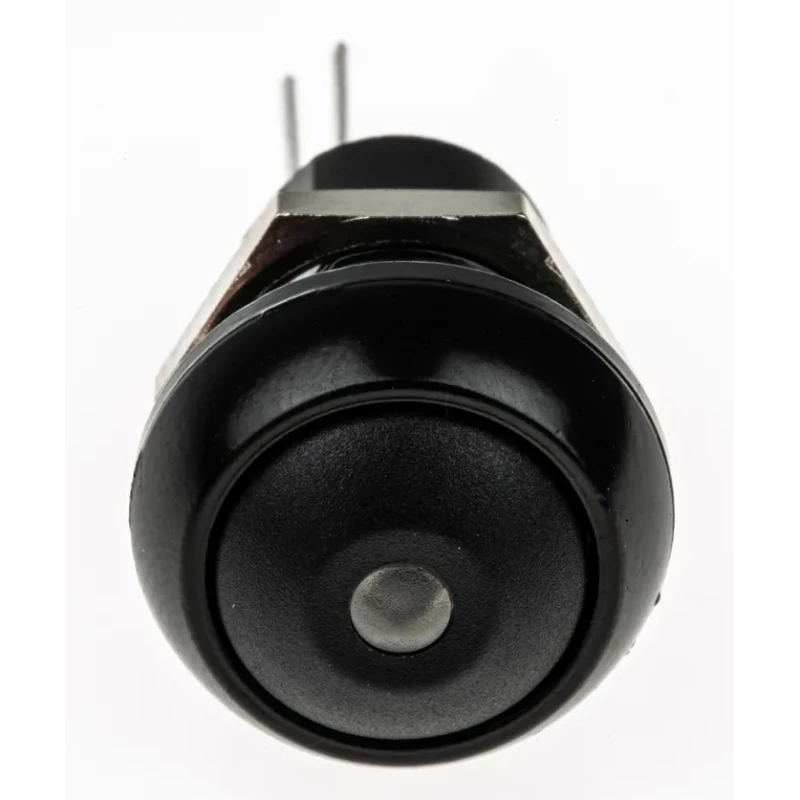 APEM IP Series Illuminated Miniature Push Button Switch, Latching, Panel Mount, 13.6 mm Cutout, SPST, Red LED IPR1SAD2LOS