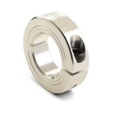 Ruland Aluminium Shaft Collar, One Piece Clamp Screw Fastening, Bore 5mm, Outside Diameter 16mm, Width 9mm, Gloss MCL-5-A