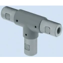 Rose+Krieger Aluminium 90° Connector for Strut Profile 40 mm, Compatible with Round Tube Size 40 mm 11403423025