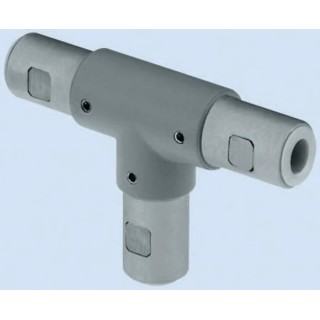 Rose+Krieger Aluminium 90° Connector for Strut Profile 40 mm, Compatible with Round Tube Size 40 mm 11403423025