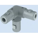 Rose+Krieger Die Cast Aluminium 90° Connector for 40 mm Strut Profile & 40 mm Round Tube 6m Length 11403422025