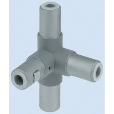 Rose+Krieger M8 90° Connector Connecting Component for Strut Profile 40 mm, Round Tube Size 40 mm 11403424025