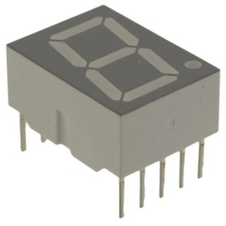 Avago Technologies 1.7 Inch 7-Segment Red LED Display Anode Type Right Side Decimal HDSP-H101