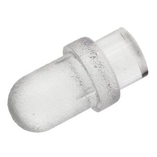 Bivar Panel Mount 1-Way Straight Rigid LED Light Pipe Clear Lens 3 mm PLP1-125