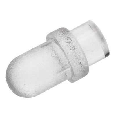 Bivar Panel Mount 1-Way Straight Rigid LED Light Pipe Clear Lens 3 mm PLP1-125