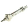 SMC 10 mm Pneumatic Piston Rod Cylinder Aluminium Alloy Body, Single Acting, Rubber Cushioning, Both Ends Tapped C85N10-10S