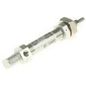 SMC 10 mm Pneumatic Piston Rod Cylinder Aluminium Alloy Body, Single Acting, Rubber Cushioning, Both Ends Tapped C85N10-10S